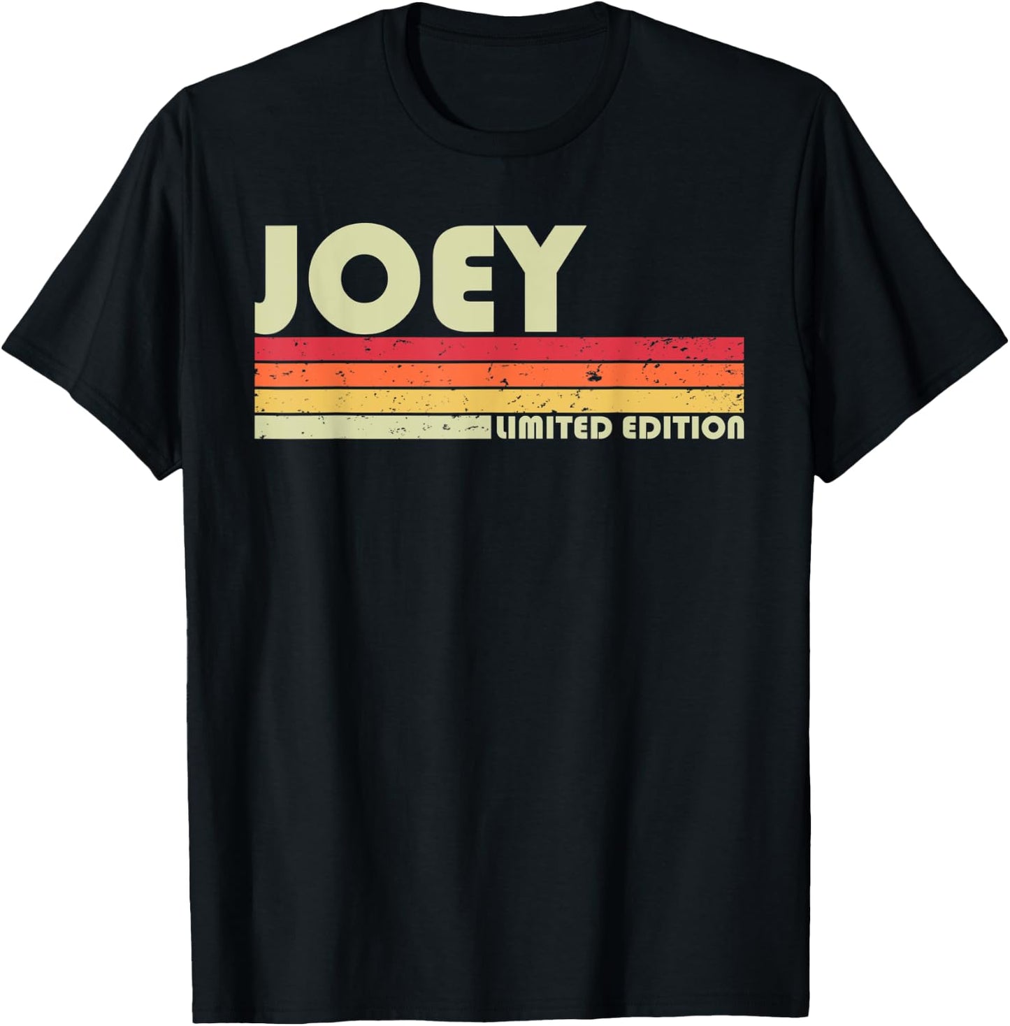 JOEY Gift Name Personalized Funny Retro Vintage Birthday T-Shirt - T-Shirt | Black