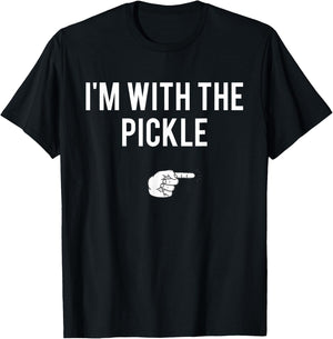 I'm With The Pickle Halloween Costume Party Matching Pickle T-Shirt - T-Shirt | Black