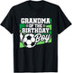 Soccer Birthday - Birthday Grandma - Boys Soccer Birthday T-Shirt - T-Shirt | Black