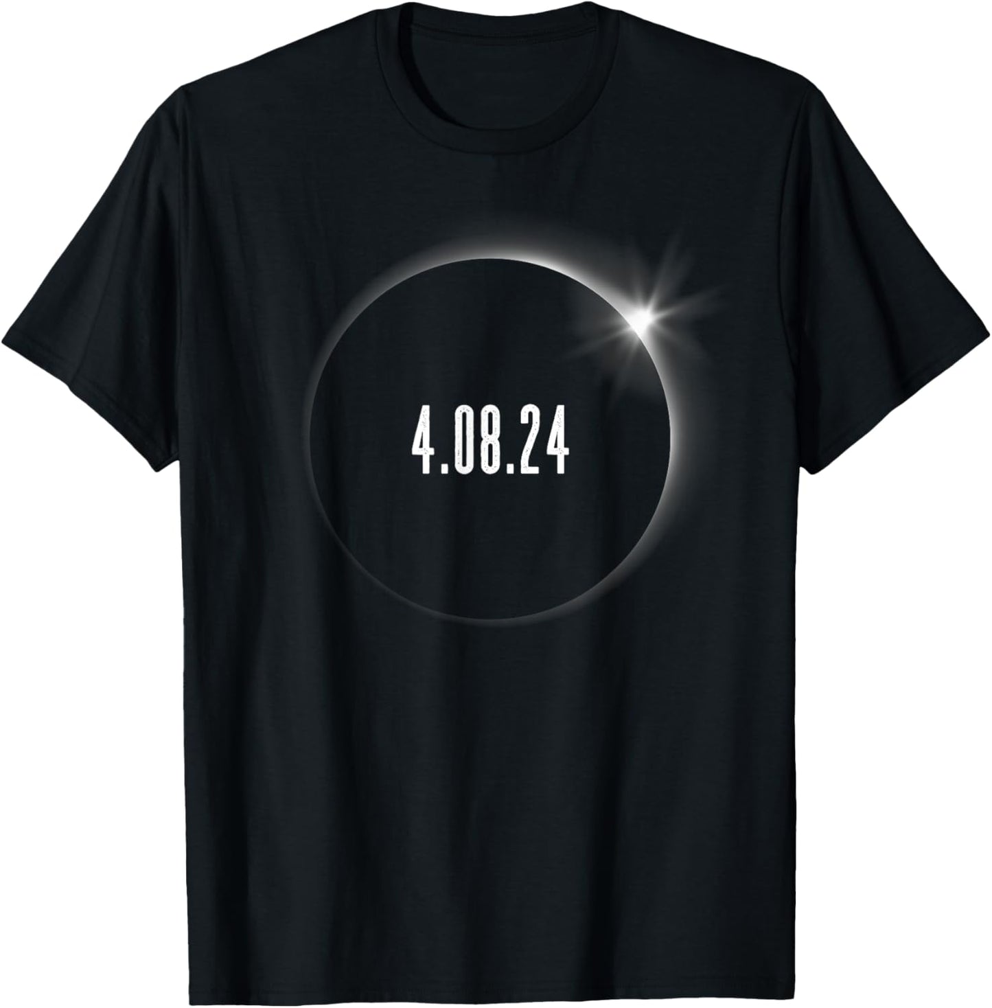 America Totality 4.08.24 Adult Kids Total Solar Eclipse 2024 T-Shirt - T-Shirt | Black