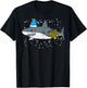 Jewish Shark Menorah Funny Hanukkah Chanukah Animal Gift T-Shirt - T-Shirt | Black