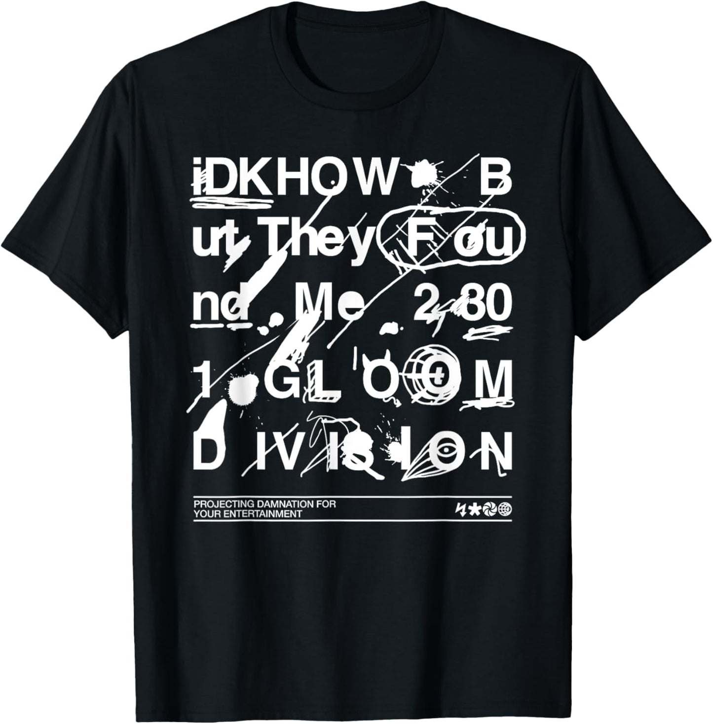 iDKHOW – Doodle T-Shirt - T-Shirt | Black
