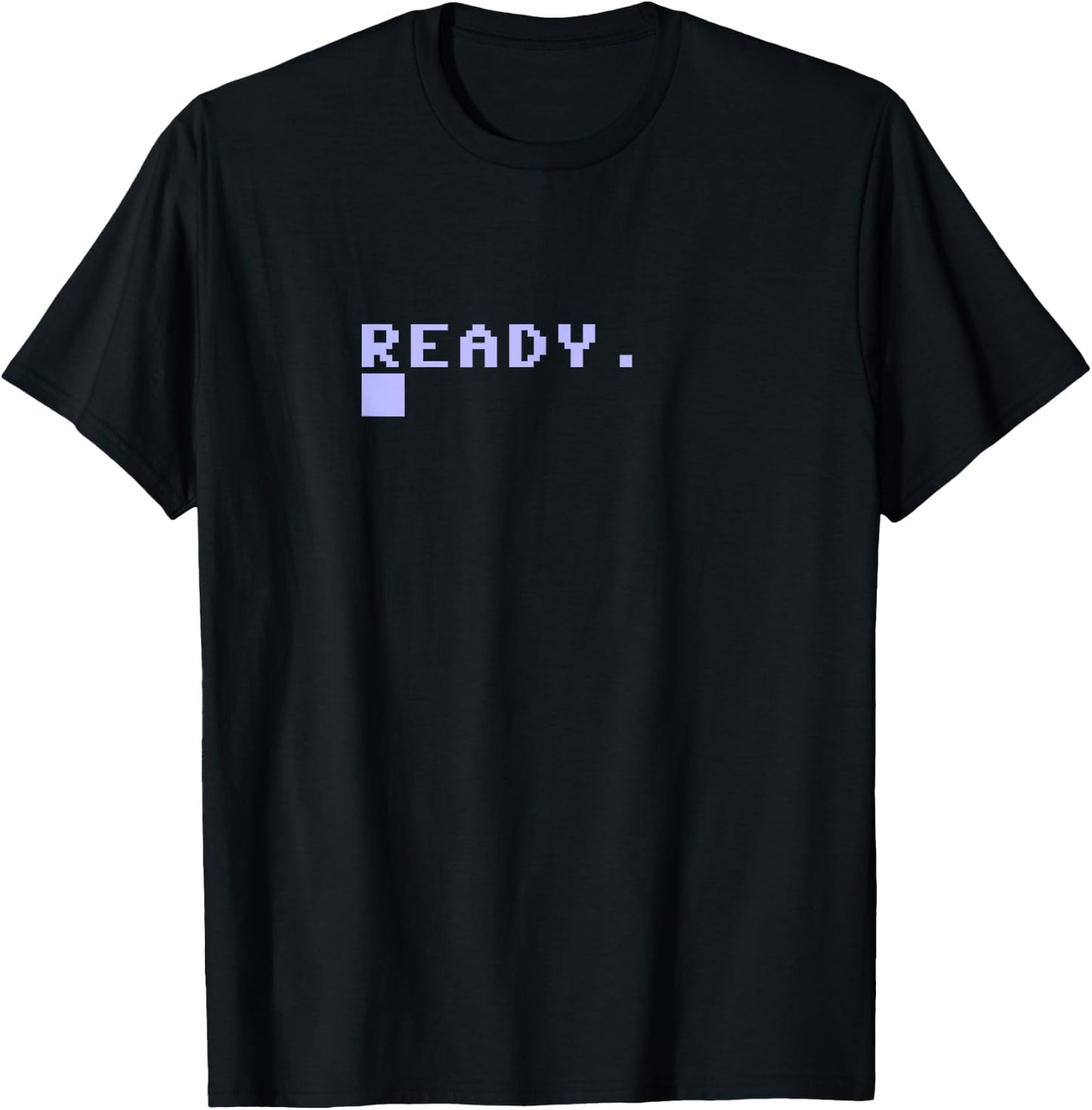 Ready C64 Home Computer 80's Retro Gamer Coder Memento Gift T-Shirt - T-Shirt | Black