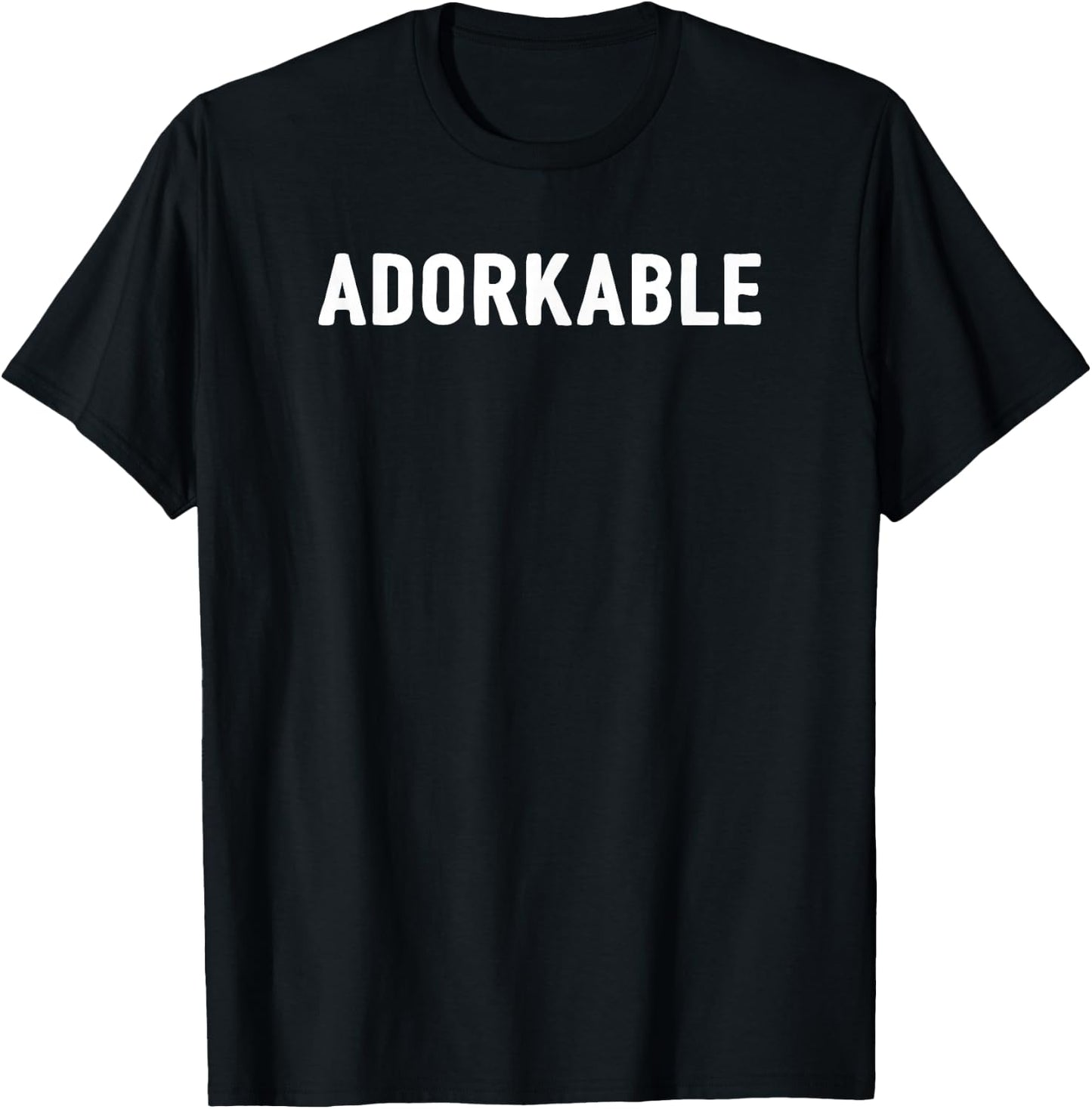 Adorkable Novelty Funny Adorable Dorky Geeky Cute Dork T-Shirt - T-Shirt | Black