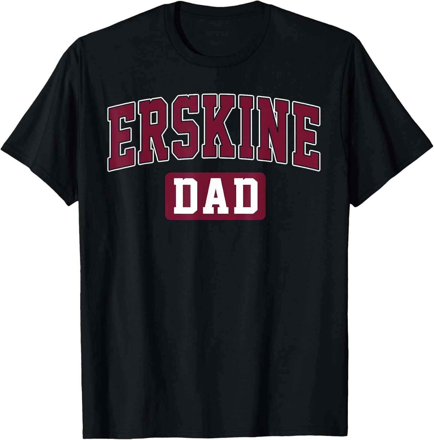 ERSKINE College Dad Arch Vintage Design Father Men Family T-Shirt - T-Shirt | Black