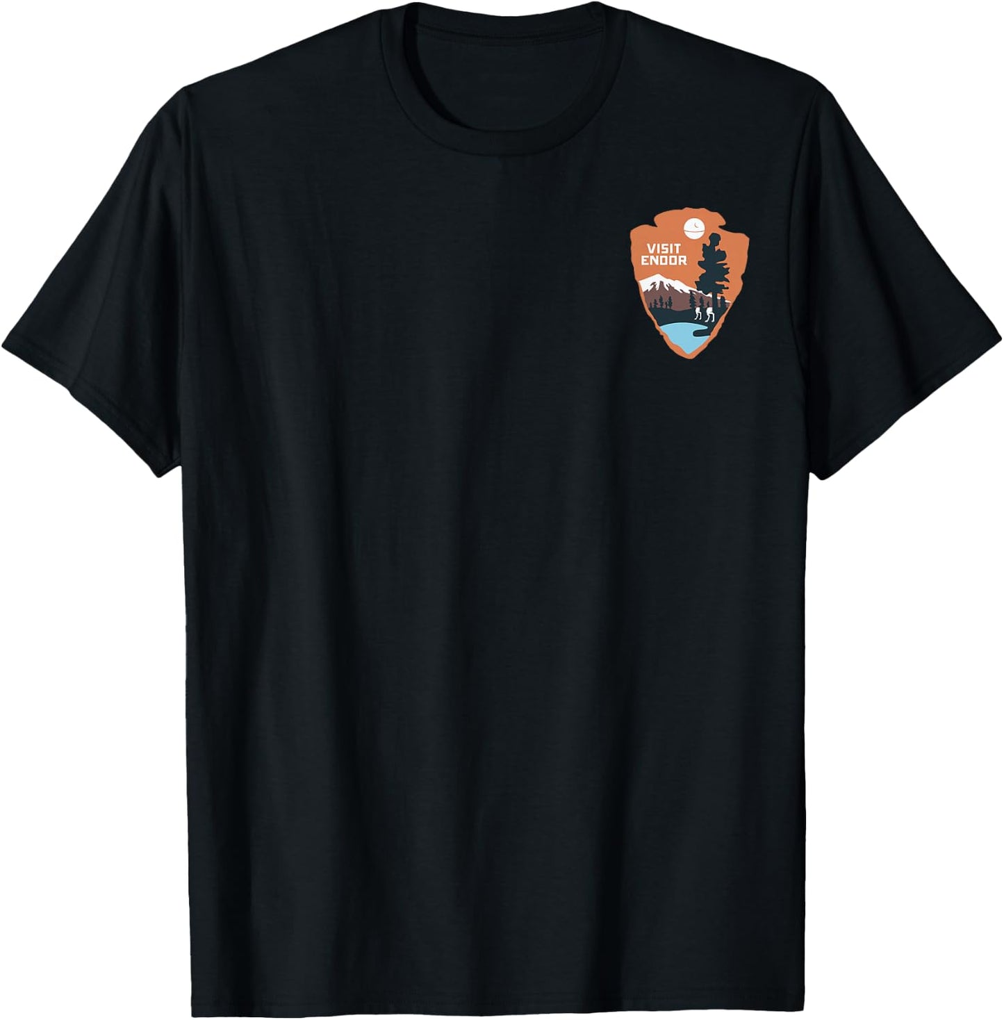 Star Wars Visit Endor Left Chest T-Shirt - T-Shirt | Black