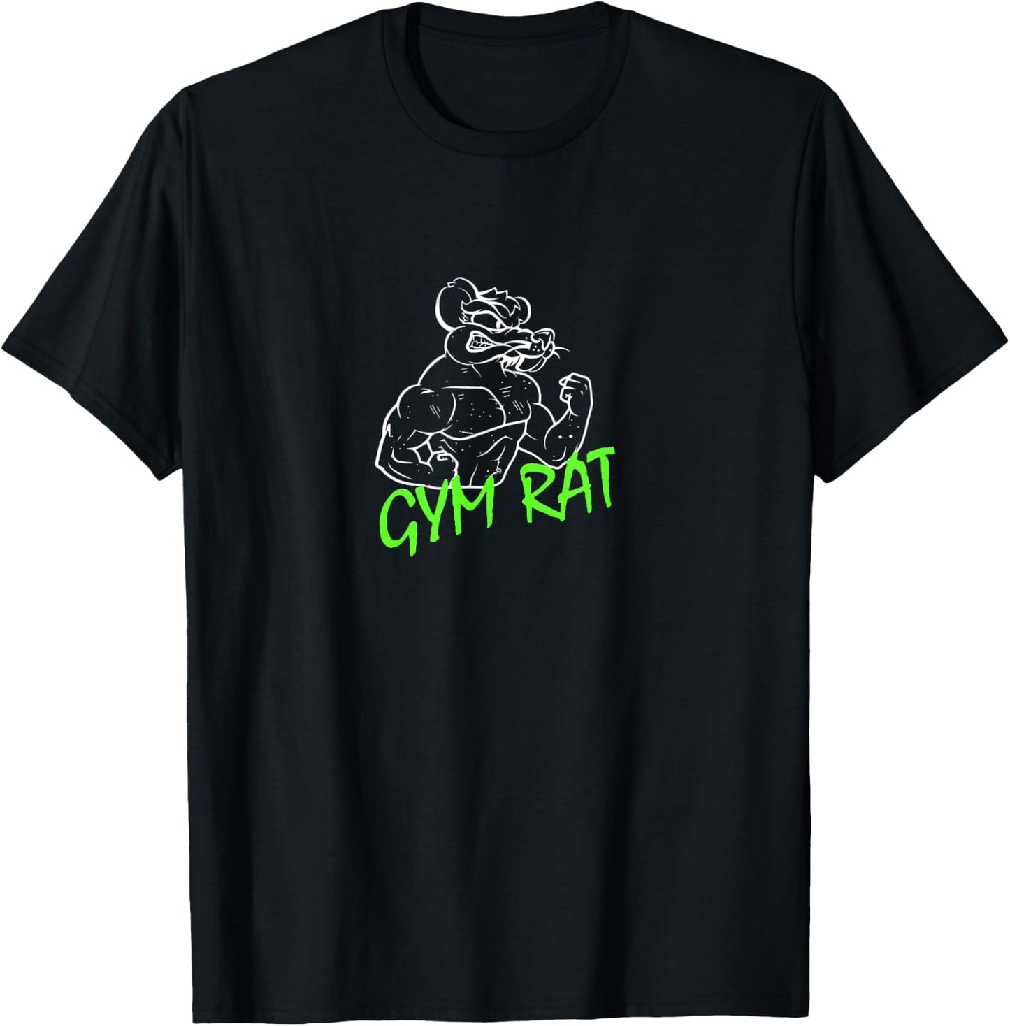 GYM RAT Men's Black Gym Rat , Classic Fit, Short Sleeve, Small T-Shirt - T-Shirt | Black