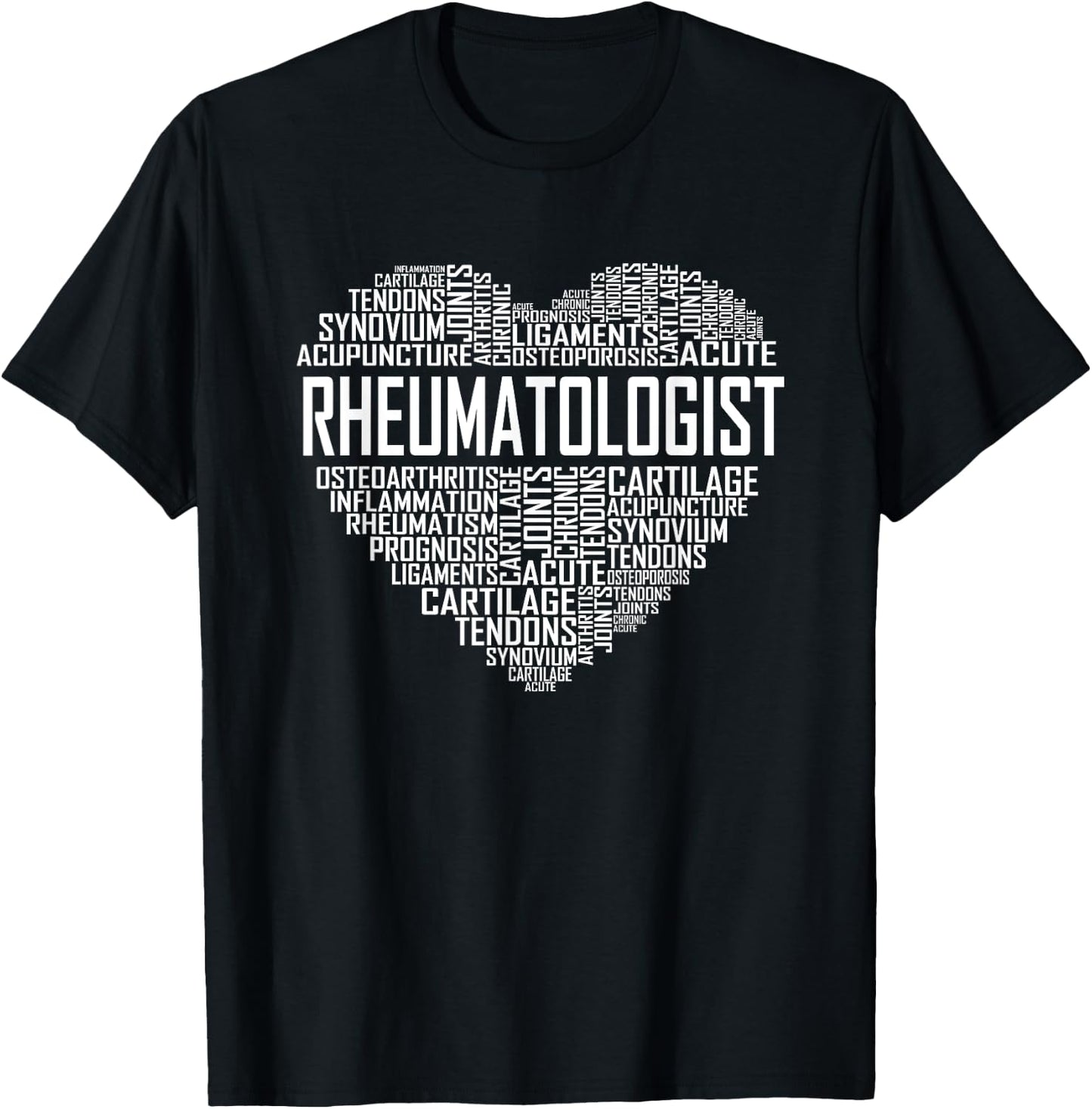 Rheumatologist Heart Graduate Gift Rheumatology Graduation T-Shirt - T-Shirt | Black