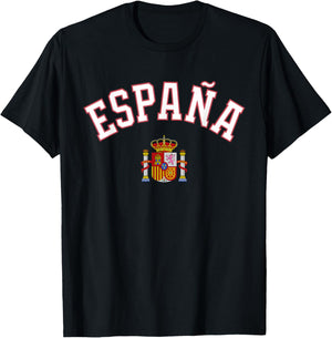 Spain Shirt 2024 Madrid Barcelona Europe Espanol Trip T-Shirt - T-Shirt | Black