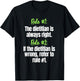 Nutritionist Dietician RDN Medical Dietitian Rules T-Shirt - T-Shirt | Black