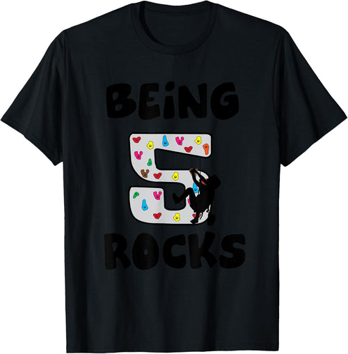 Rock Climbing Funny 5 Years Old 5th Birthday Gift Kids