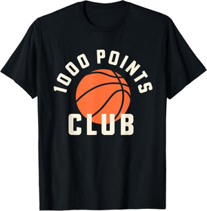 1000 Points Scorer High School Basketball Player T-Shirt - T-Shirt | Black