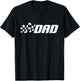 Racing Birthday Party Matching Family Race Car Pit Crew Dad T-Shirt - T-Shirt | Black