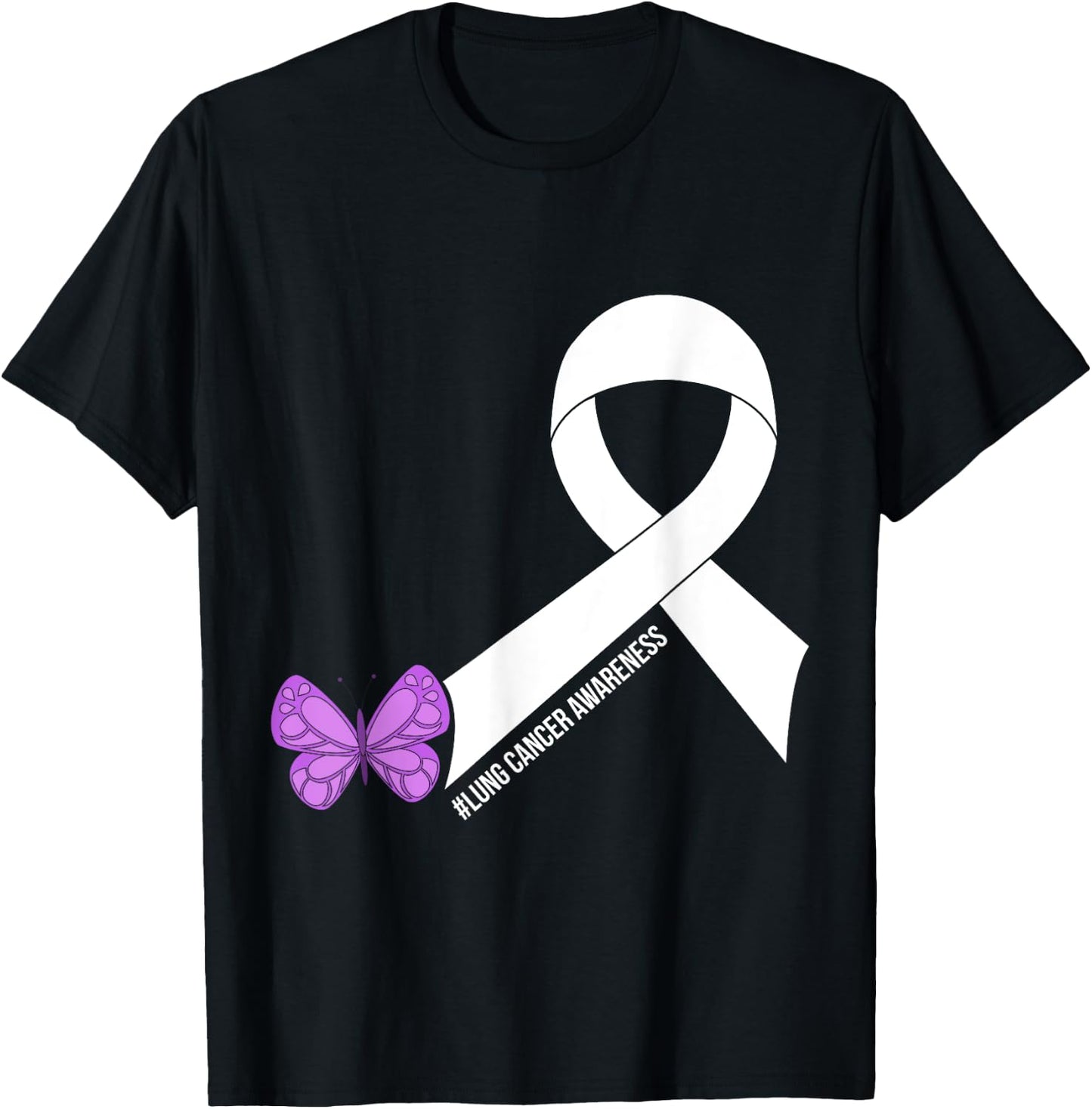 Lung Cancer Awareness T-Shirt - T-Shirt | Black