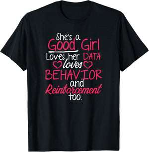 Behavior Technician Reinforcement Behavioral Tech RBT T-Shirt - T-Shirt | Black