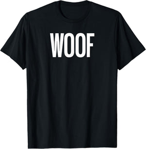 That Says Woof Shirt - A Design That Says Woof T-Shirt - T-Shirt | Black