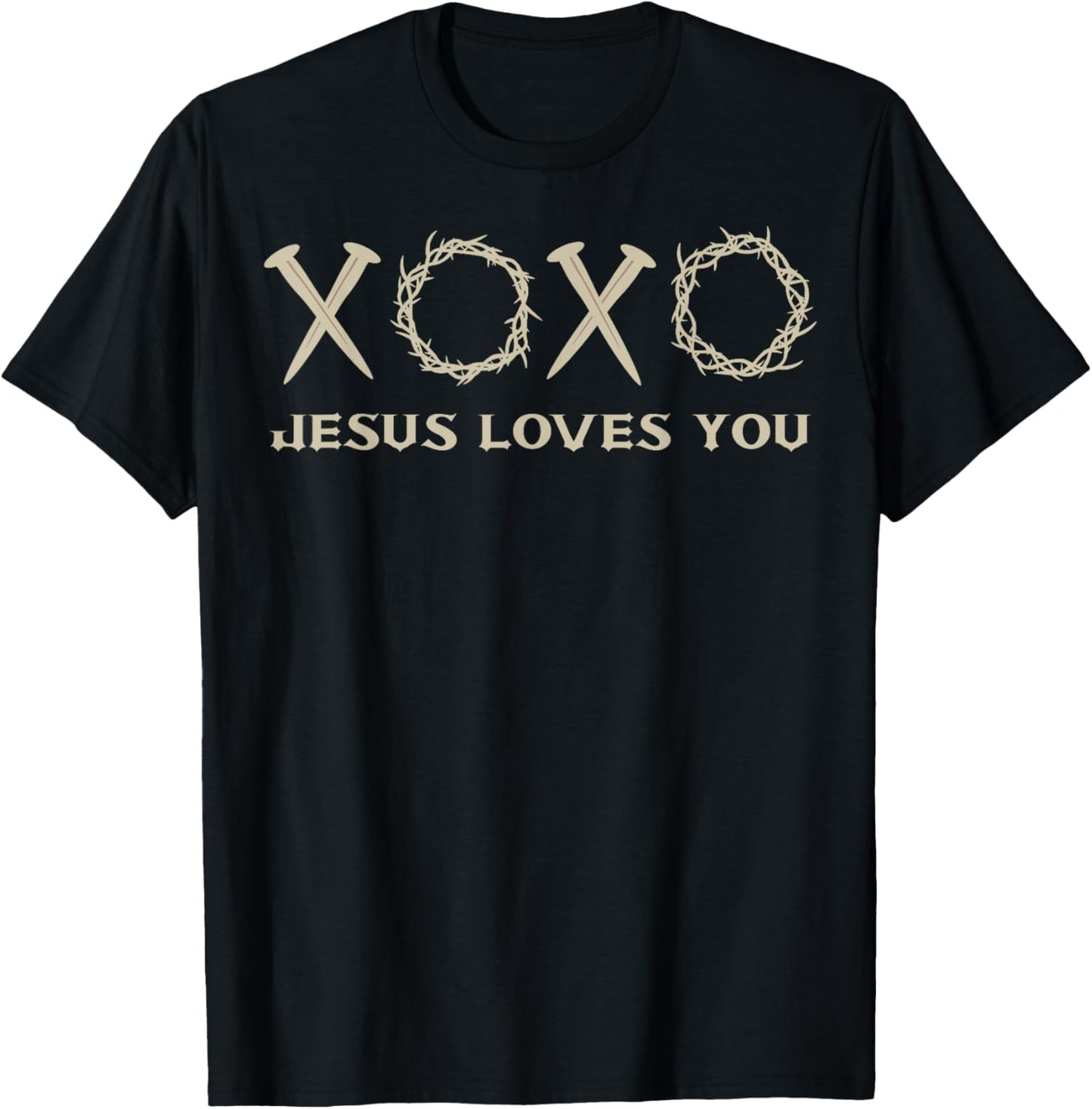 Jesus Loves You Christian Goth T-Shirt - T-Shirt | Black