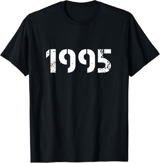 1995 Birthday T-Shirt - T-Shirt | Black