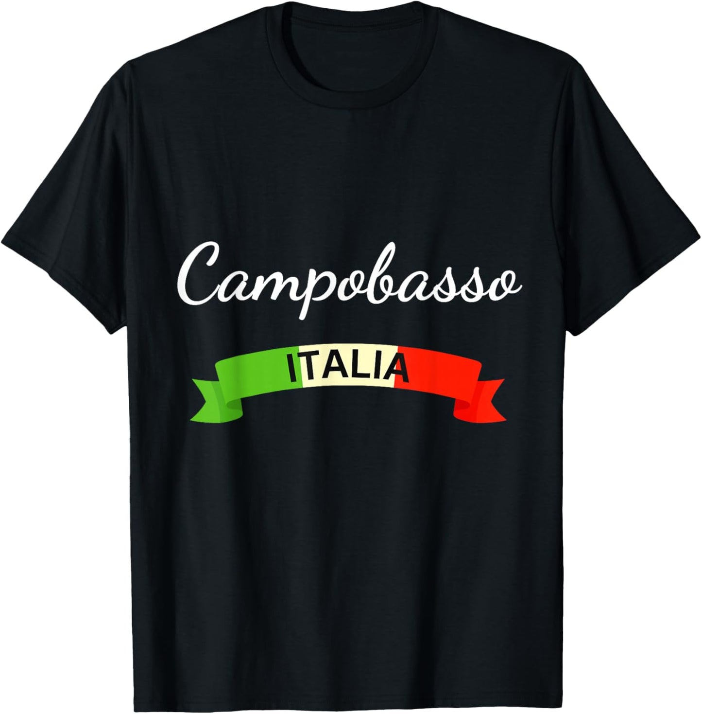 Campobasso Italy Flag Italia Souvenir Matching Italian T-Shirt - T-Shirt | Black