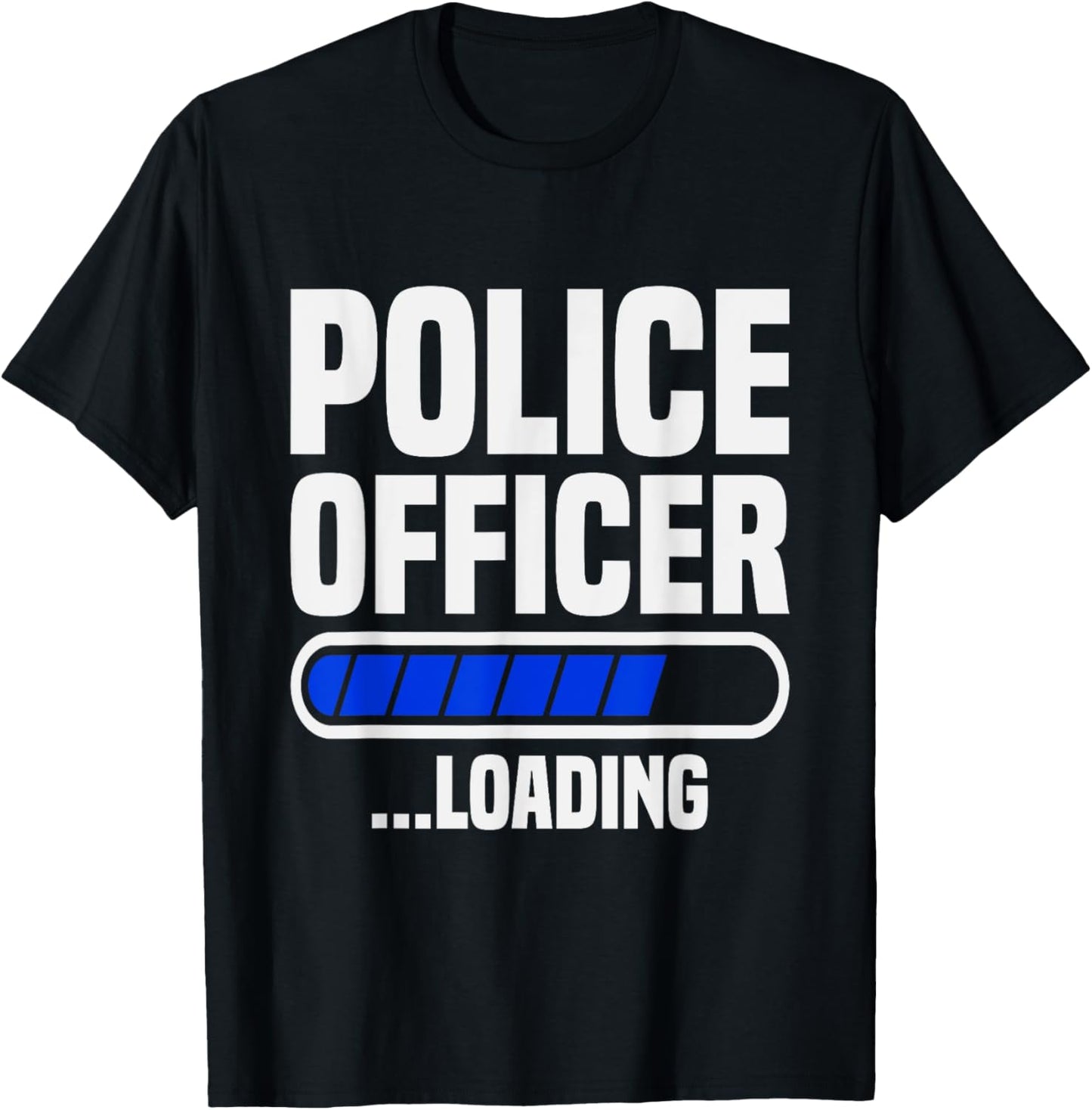 Police Officer loading Police School Grad Police Academy T-Shirt - T-Shirt | Black