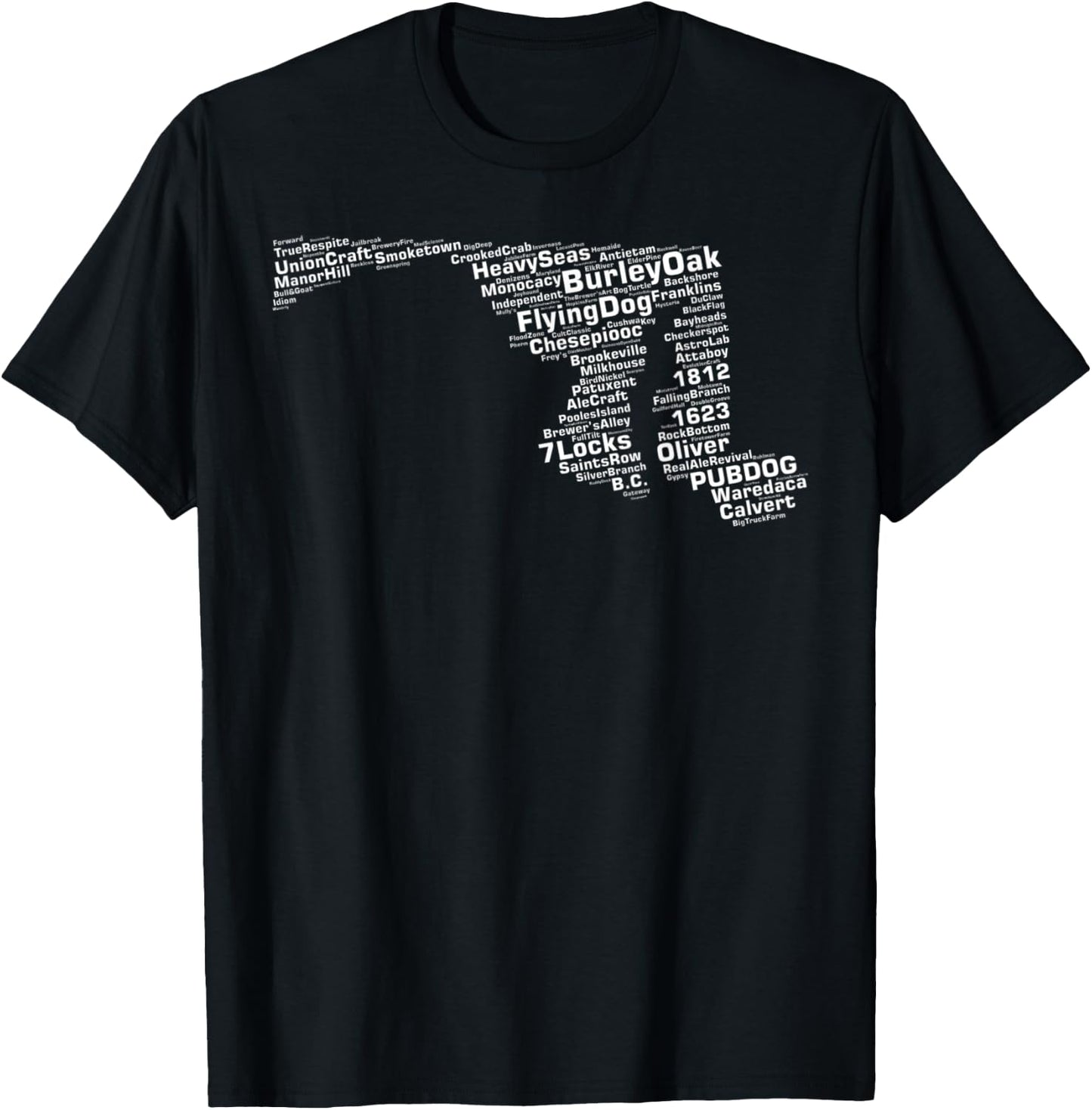 Maryland Breweries T-Shirt - T-Shirt | Black