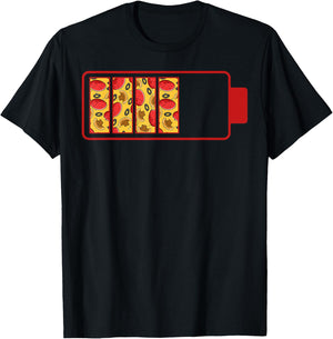 Cool Pizza Power Round Pizzetta Lover Pizzaiolo Pizzeria T-Shirt - T-Shirt | Black
