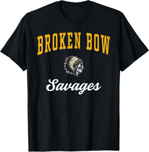 Broken Bow High School Savages T-Shirt - T-Shirt | Black