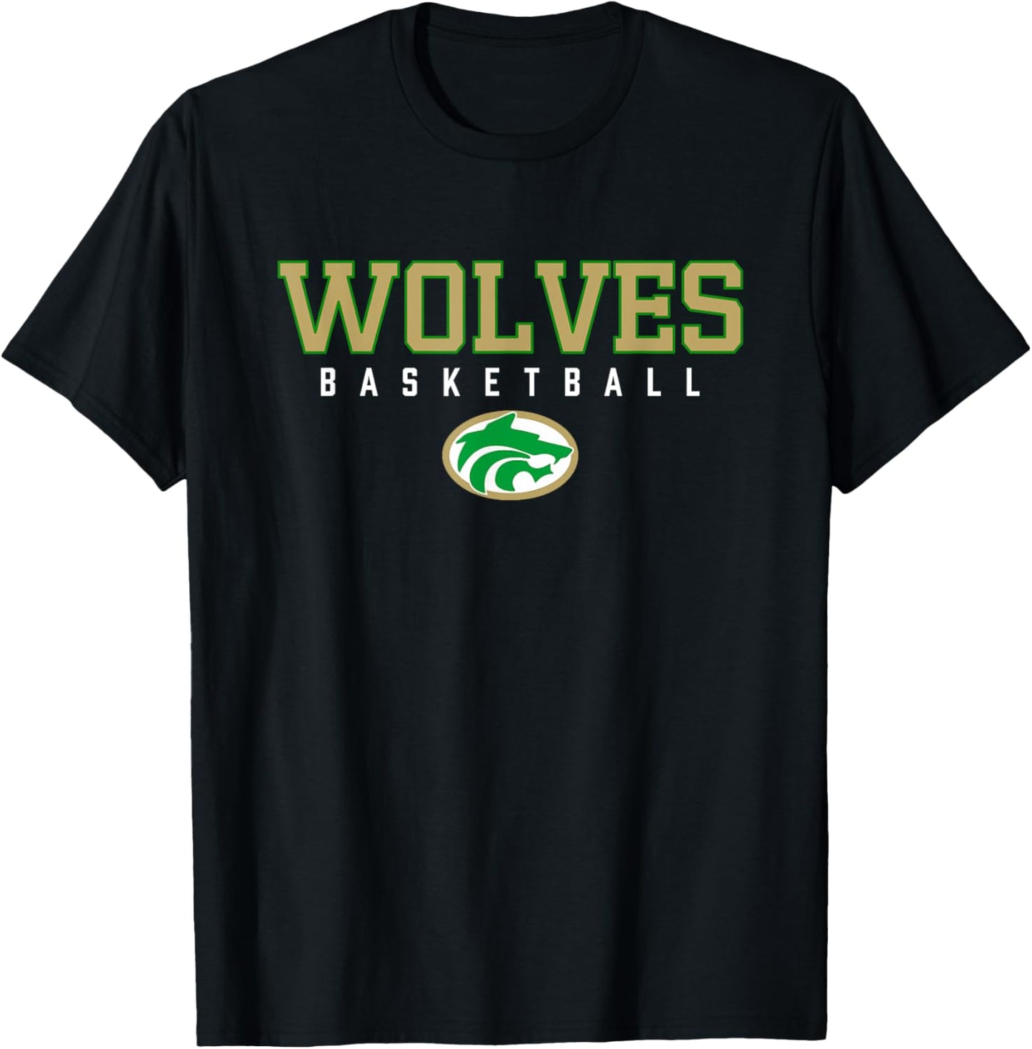Buford Wolves Logo Basketball HS T-Shirt - T-Shirt | Black