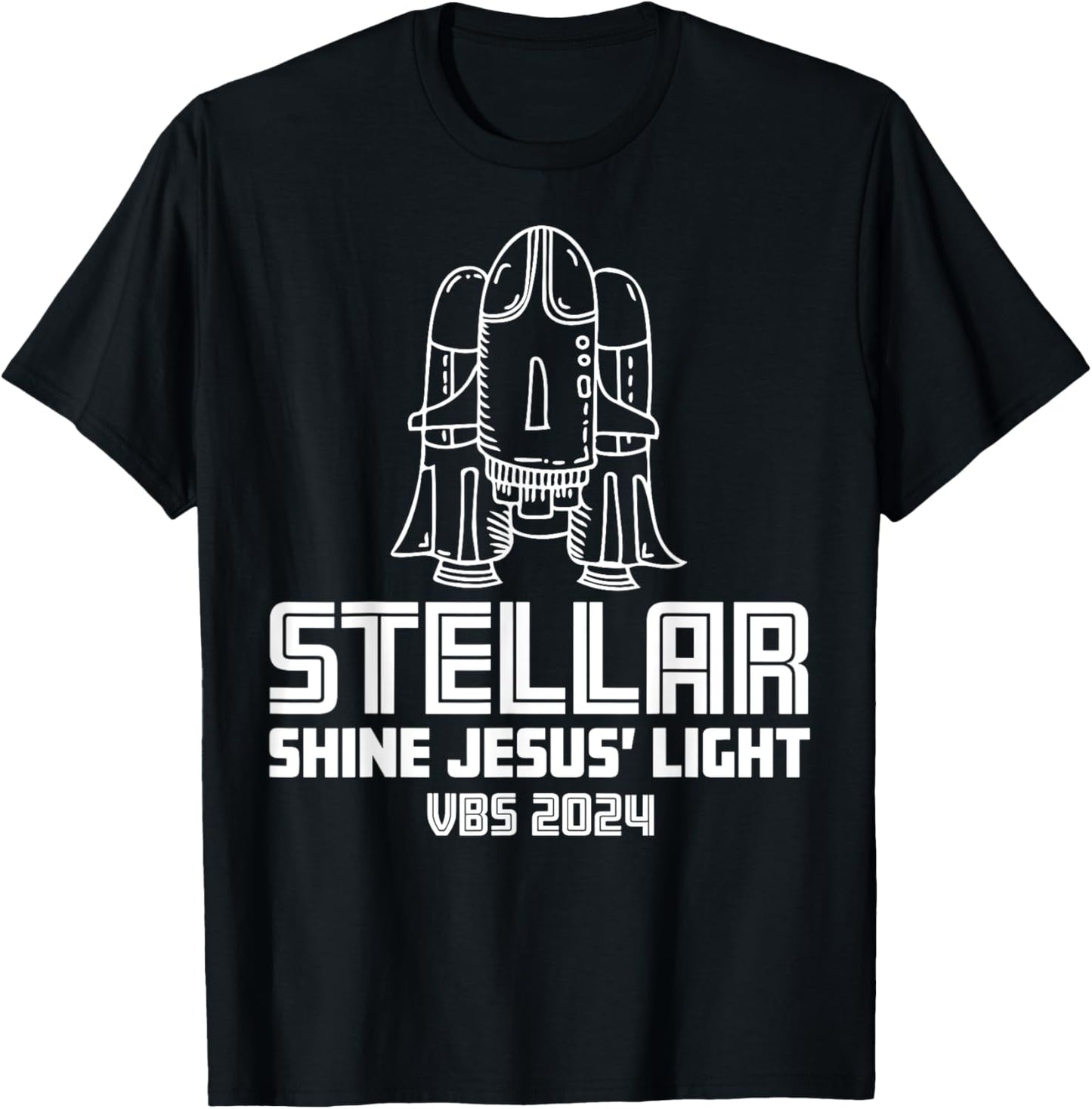 Stellar Shine Jesus' Light VBS 2024 Vacation Bible School T-Shirt - T-Shirt | Black