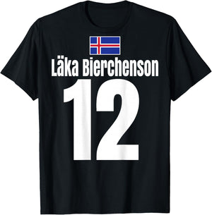 Läka Bierchenson Nr.12 Lecker Bierchen Island Mallorca Bier T-Shirt - T-Shirt | Black