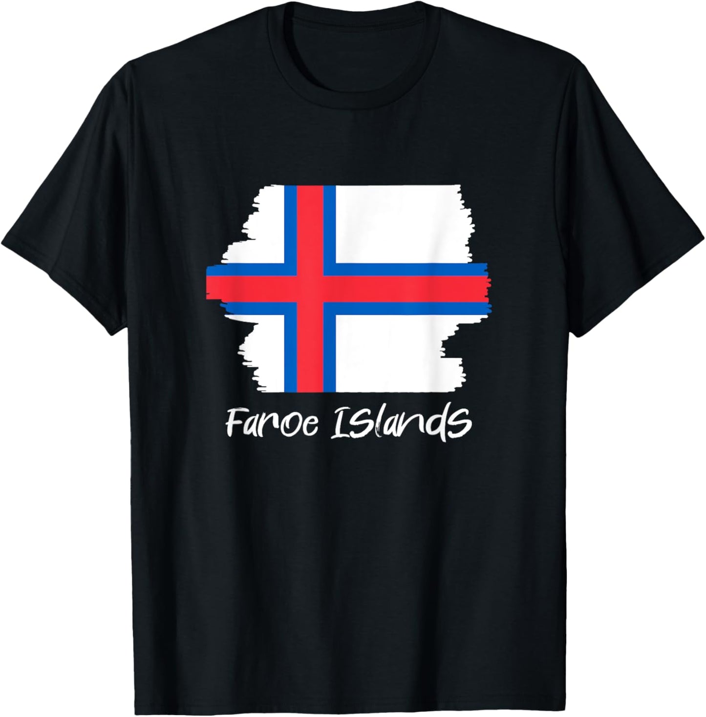 Färöische Flagge Färöer-Inseln Färöer T-Shirt - T-Shirt | Black