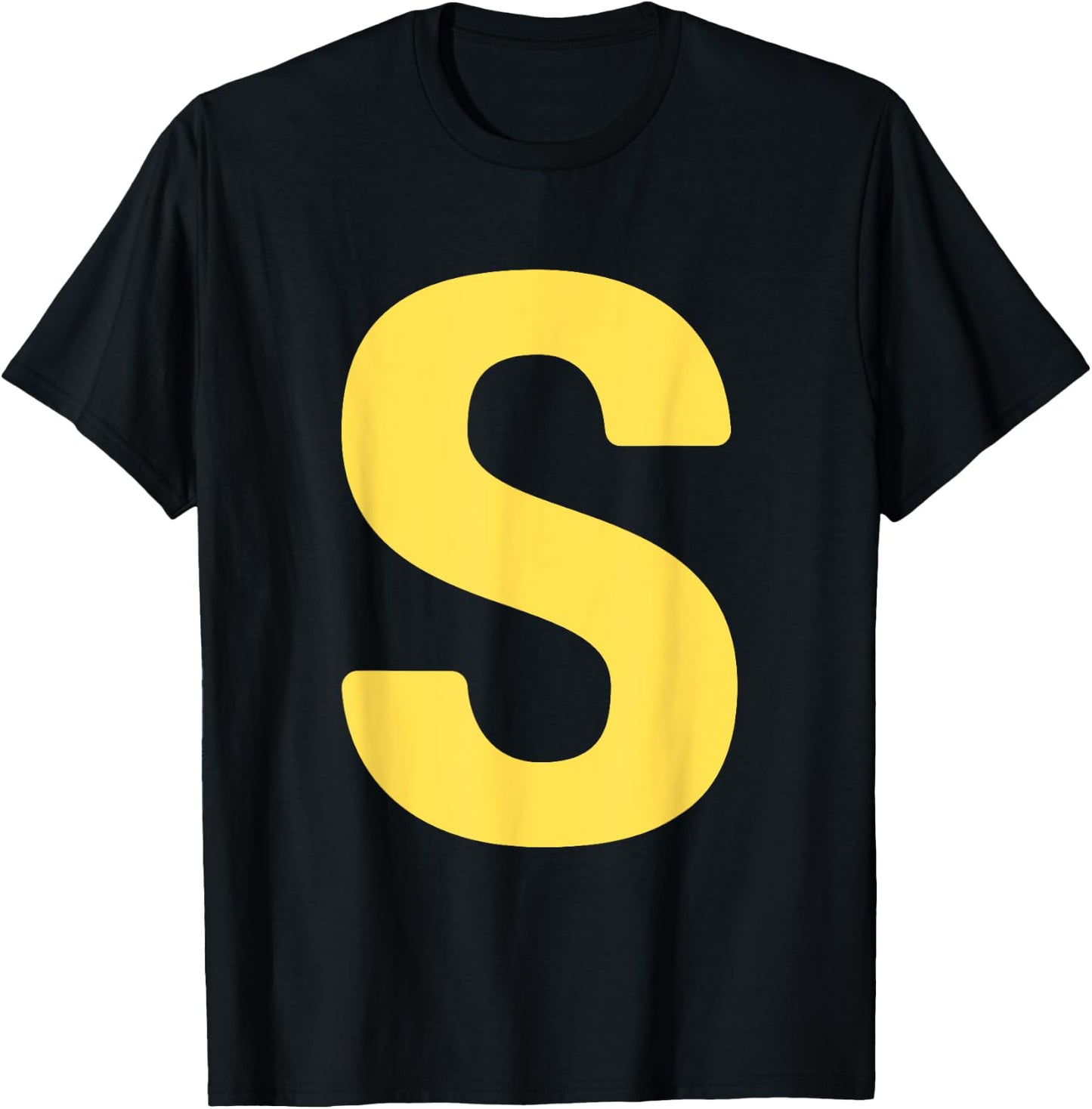 Letter S Funny Chipmunk Groupe Matching Halloween Costume T-Shirt - T-Shirt | Black