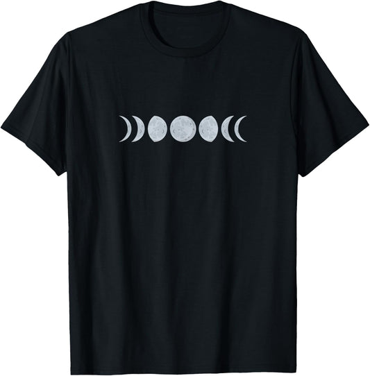 Moon Phases Astronomy T-Shirt - T-Shirt | Black