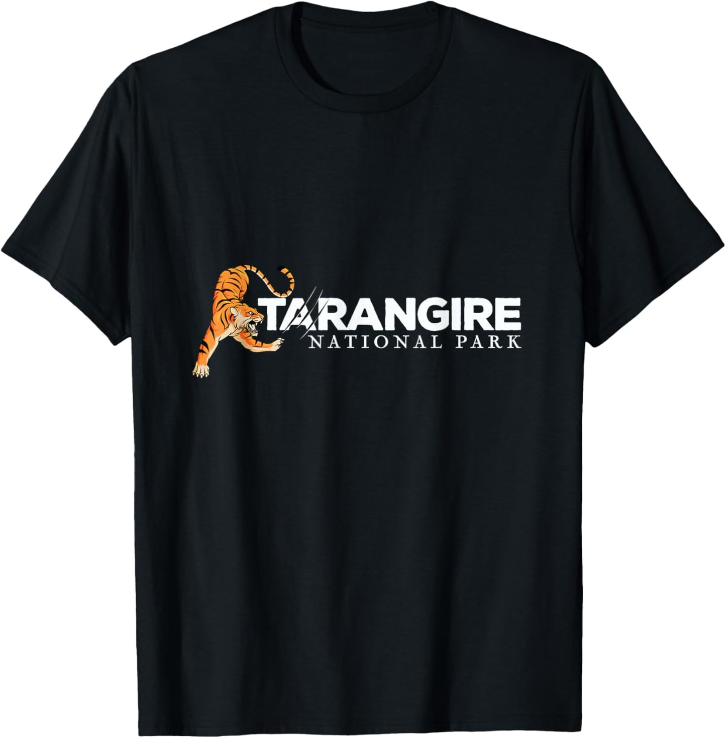 Africa Safari Lion Tarangire National Park Tanzania T-Shirt - T-Shirt | Black