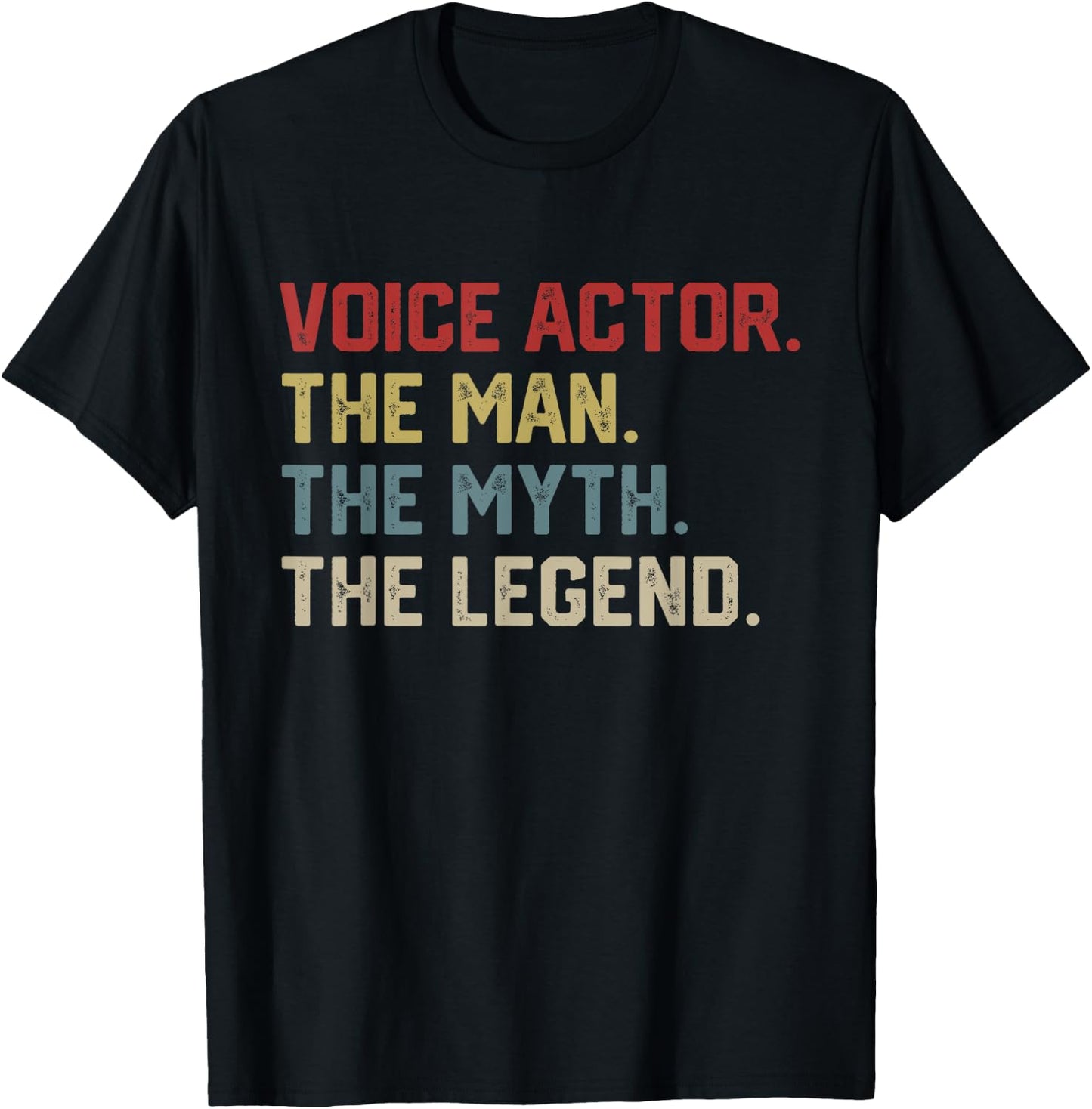 Voice Over Artist Voice Actor Acting Funny T-Shirt - T-Shirt | Black