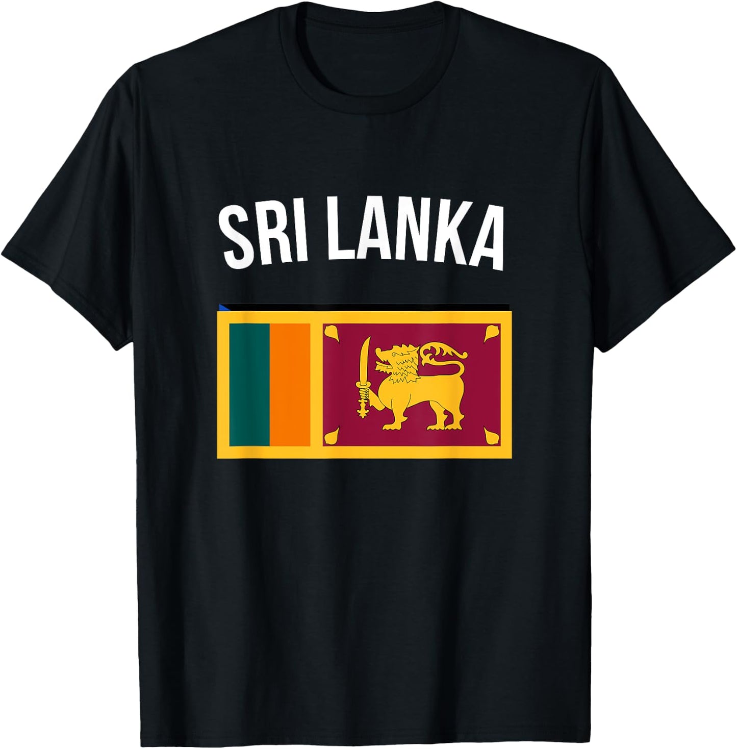 Sri Lanka Sri Lankan Flag Pride Travel Souvenir T-Shirt - T-Shirt | Black