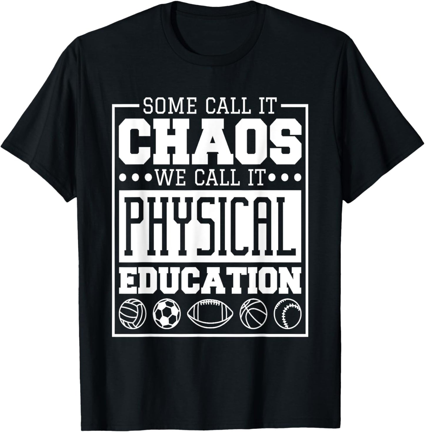 Physical Education Designs for Pe Teachers and Students Men Women T-Shirt - T-Shirt | Black
