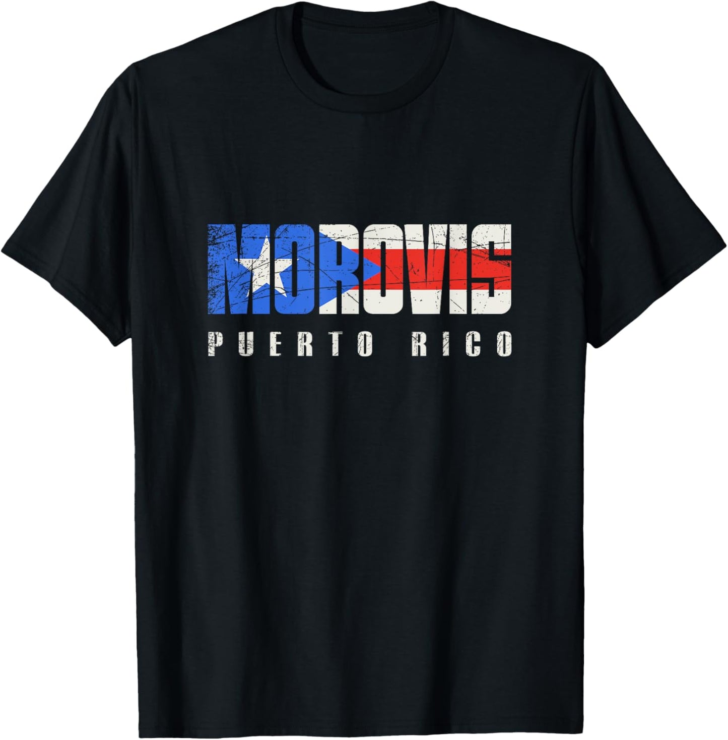 Puerto Rican flag Morovis Puerto Rico T-Shirt - T-Shirt | Black