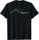 Retro Mountains Seattle, Washington Summer Hiking T-Shirt - T-Shirt | Black