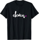 11th Birthday Shirt Girl 11 Year | Age 11 Eleven Party Pink T-Shirt - T-Shirt | Black