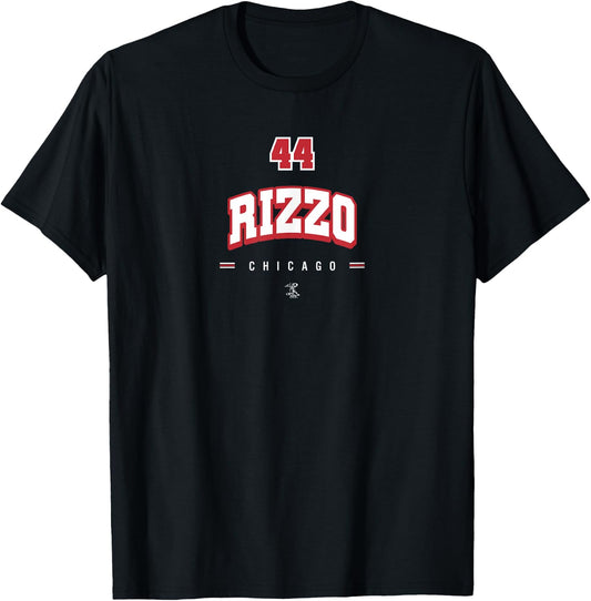 Anthony Rizzo Player Arch Gameday T-Shirt - T-Shirt | Black