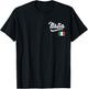 Italia Italian Flag Italy Italiano Family Heritage Men Women T-Shirt - T-Shirt | Black