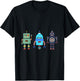 I love Robot Gift All Ages Robotic Kids Girls Boys Robot T-Shirt - T-Shirt | Black