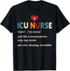 ICU Nurse Definition Hospital RN Medical Intensive Care Unit T-Shirt - T-Shirt | Black