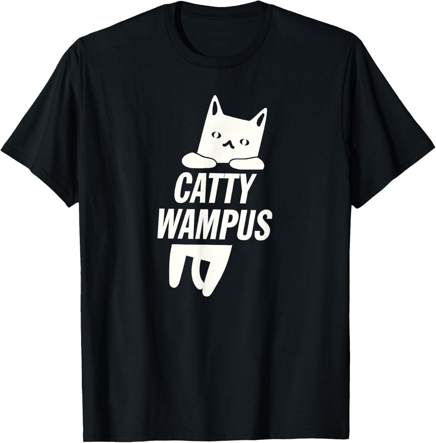 Cattywampus | Funny Saying | Cat Lover Gift Women T-Shirt - T-Shirt | Black