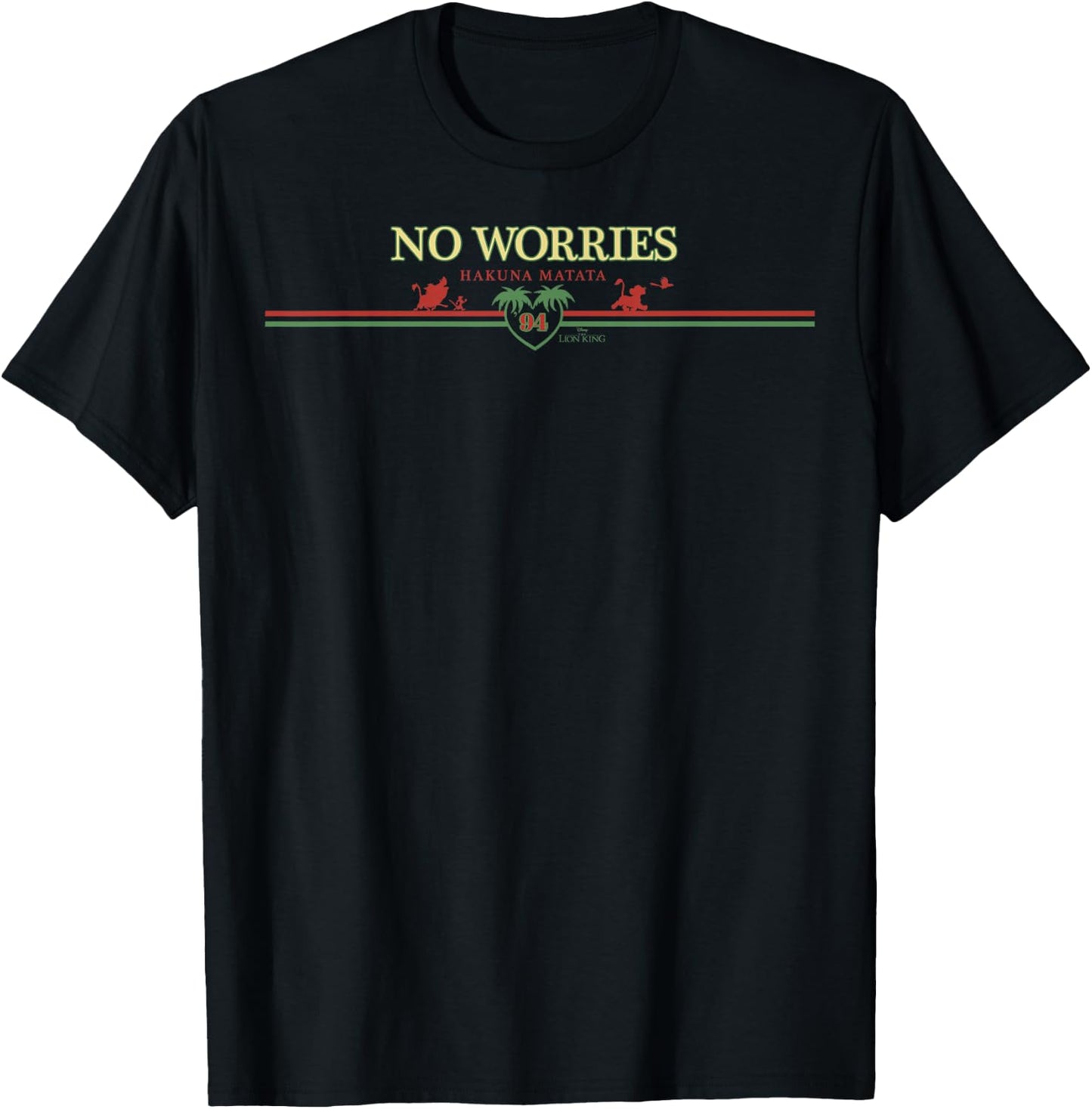 Disney The Lion King No Worries Hakuna Matata 94 T-Shirt - T-Shirt | Black