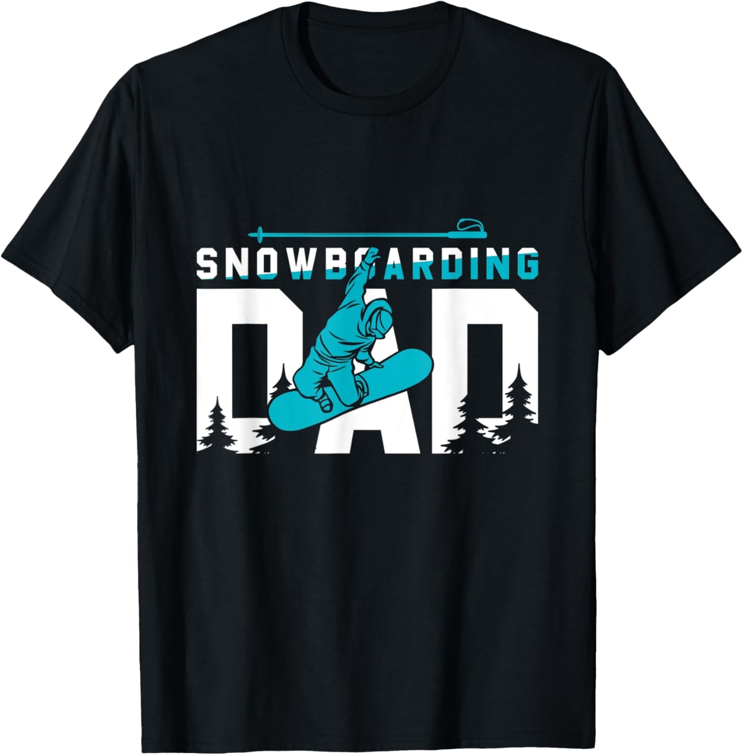 Cool Snowboarding Dad Gift T-Shirt - T-Shirt | Black