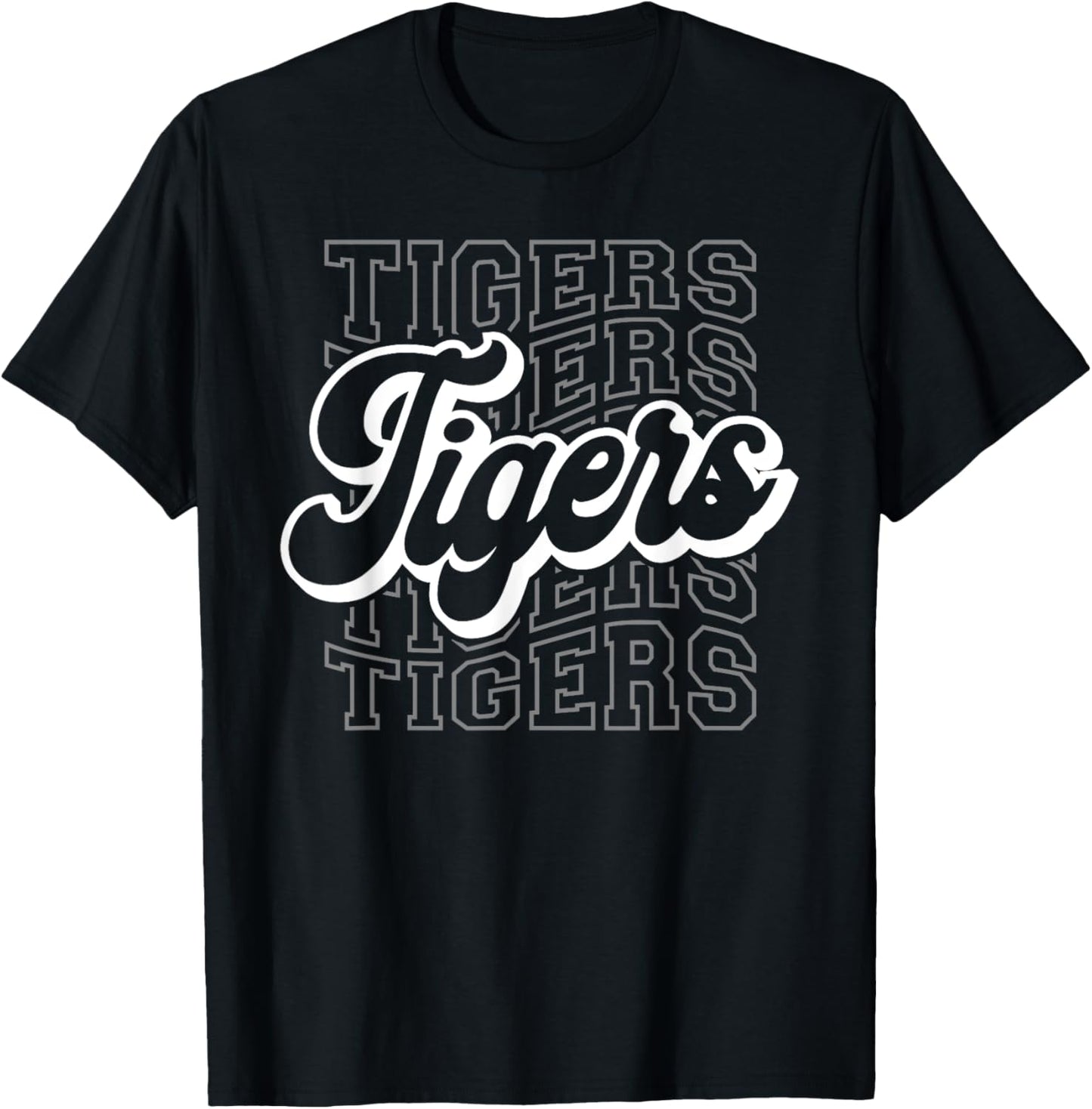 Tigers Sports Mascot - For Tigers Team Football Baseball T-Shirt - T-Shirt | Black