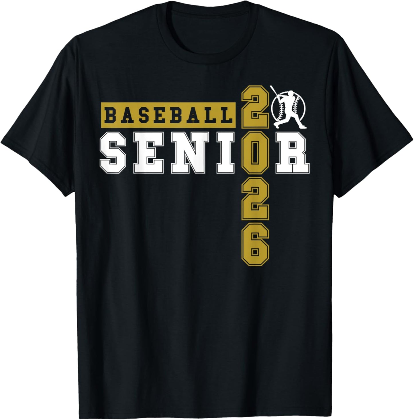 Baseball Senior Night Baseball Senior 2026 Graduation 27 T-Shirt - T-Shirt | Black