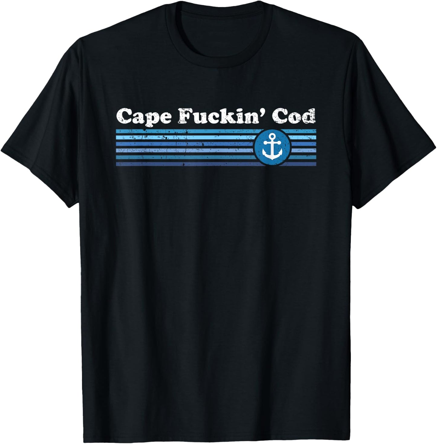 Funny Cape Cod retro vintage throwback t shirt | Gift T-Shirt - T-Shirt | Black